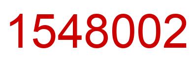 Number 1548002 red image