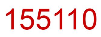 Número 155110 imagen rojo