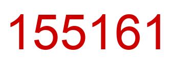 Number 155161 red image