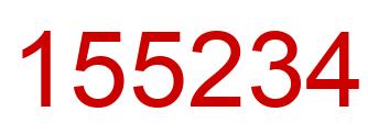 Number 155234 red image