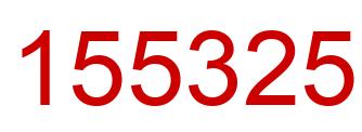 Número 155325 imagen rojo