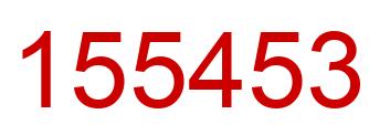 Number 155453 red image