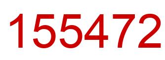 Number 155472 red image