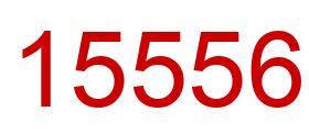 Number 15556 red image