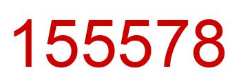 Number 155578 red image