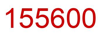 Number 155600 red image