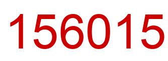 Número 156015 imagen rojo