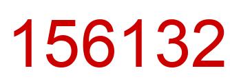 Number 156132 red image