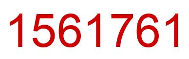 Número 1561761 imagen rojo