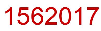 Number 1562017 red image