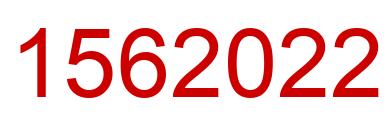Number 1562022 red image