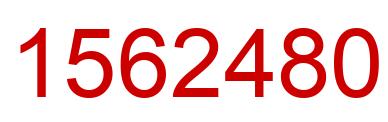 Número 1562480 imagen rojo