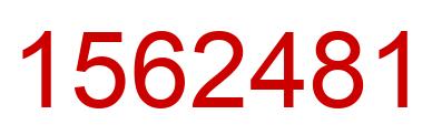 Number 1562481 red image