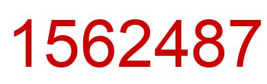 Number 1562487 red image