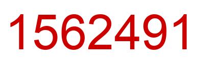 Number 1562491 red image