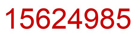 Number 15624985 red image