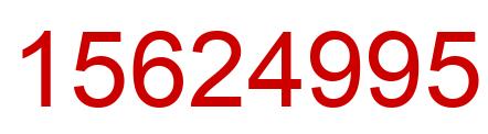 Number 15624995 red image