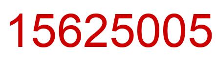 Number 15625005 red image