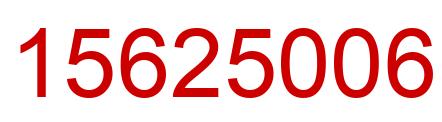 Number 15625006 red image