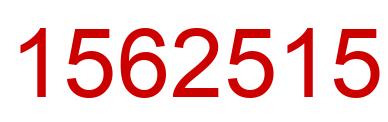 Number 1562515 red image