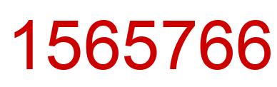 Number 1565766 red image