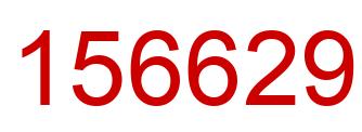 Número 156629 imagen rojo