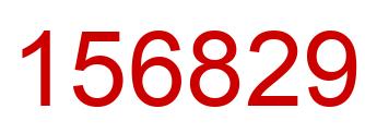 Number 156829 red image