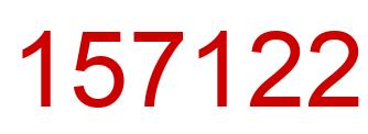 Número 157122 imagen rojo