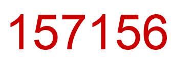 Número 157156 imagen rojo