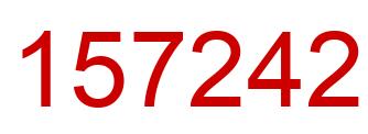 Número 157242 imagen rojo