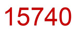 Número 15740 imagen rojo