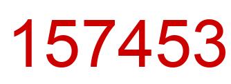 Number 157453 red image