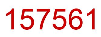 Número 157561 imagen rojo