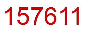 Número 157611 imagen rojo