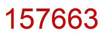 Number 157663 red image