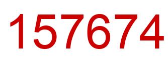 Number 157674 red image