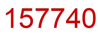 Número 157740 imagen rojo