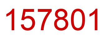 Number 157801 red image