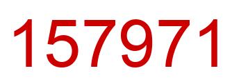 Number 157971 red image