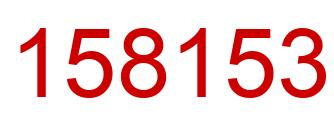 Number 158153 red image