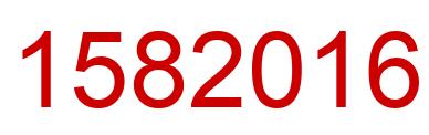 Number 1582016 red image