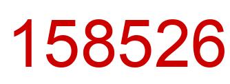 Número 158526 imagen rojo
