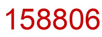 Number 158806 red image