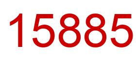 Number 15885 red image