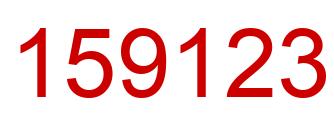 Number 159123 red image