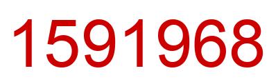 Number 1591968 red image
