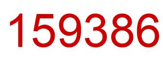 Number 159386 red image
