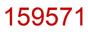 Número 159571 imagen rojo