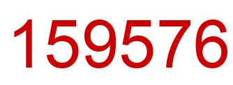 Número 159576 imagen rojo