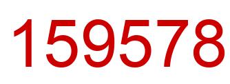 Número 159578 imagen rojo